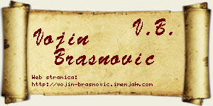 Vojin Brašnović vizit kartica